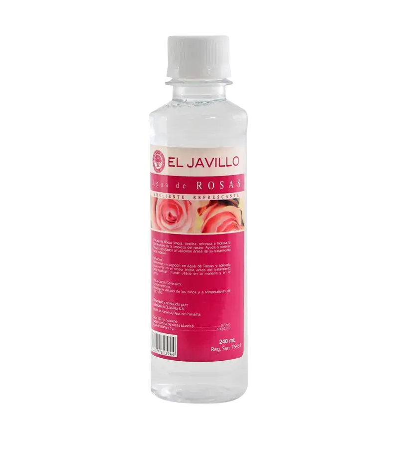 Rose Water El Javillo 240ml – Facial Toner & Natural Hydrating Mist for Skin and Hair