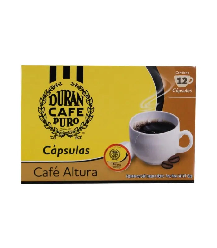 Roasted and Ground Coffee Capsule Duran Coffee High Pack of 12 pcs 132g
