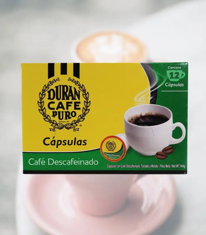 Decaffeinated Capsule Coffee Café Durán | Decaffeinated Exotic Coffee Capsules 144g