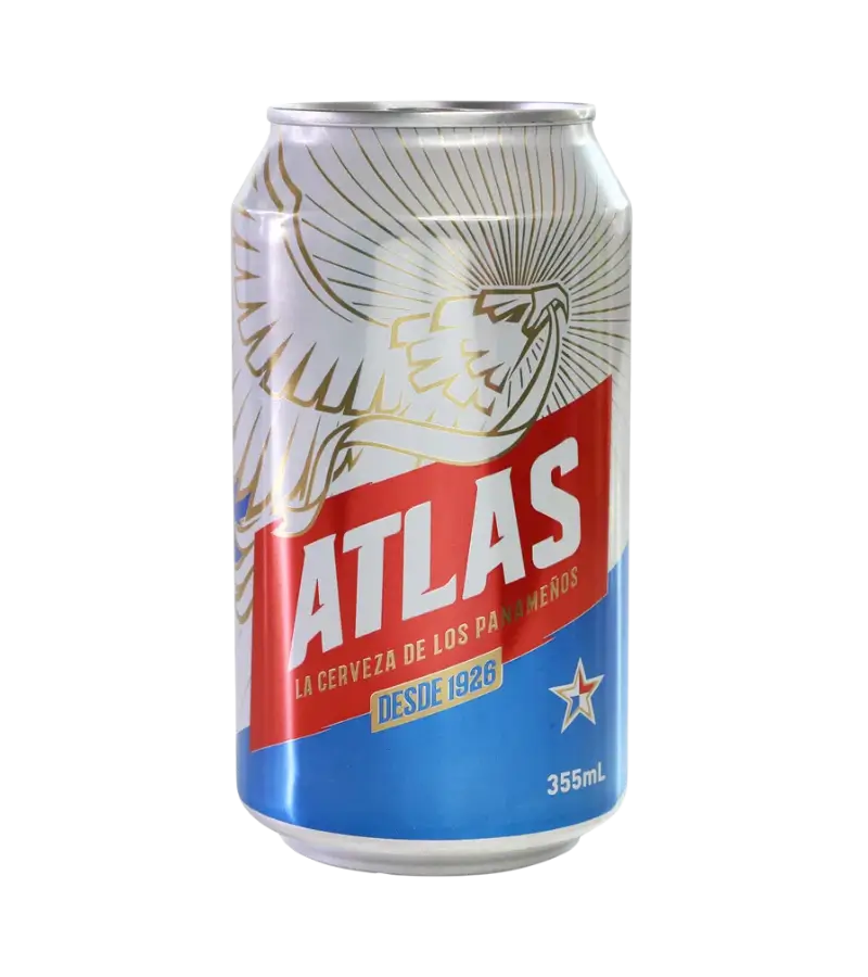 Atlas Beer 12oz Can – Lager from Panama