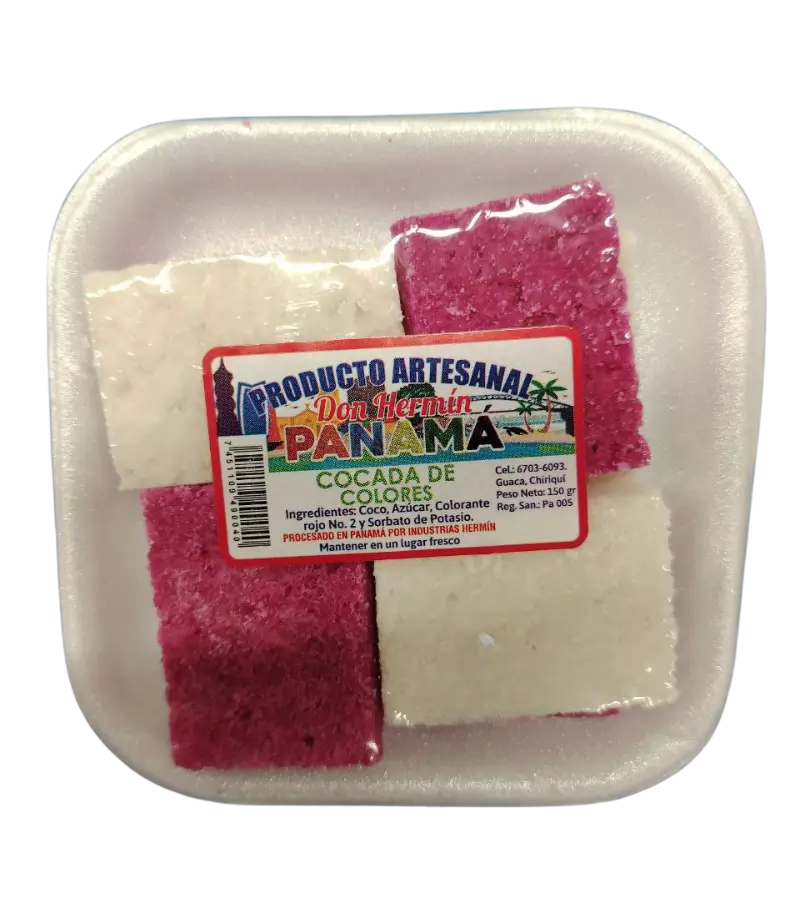 Don Hermin Colorful Coconut Candy 150g – Traditional Panamanian Cocada