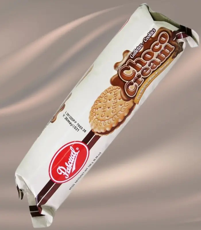 Choco Cream Cookie with Chocolate Filling Pascual Family | Family-Size Chocolate Cream Cookies 190g