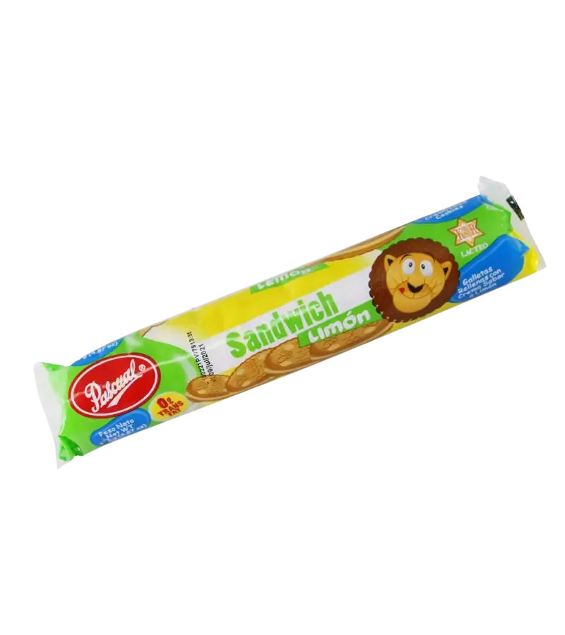 Pascual Sandwich Cookies Lemon Family Pack | Citrus Treats for All
