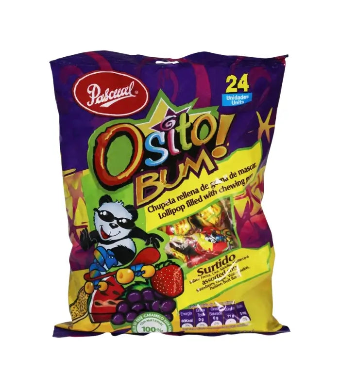 Paletas variadas Osito Bum ¡Sabores irresistibles con una sorpresa de chicle!