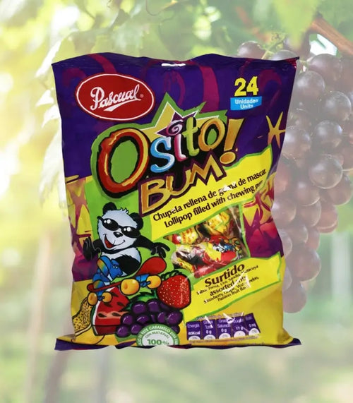 Paletas variadas Osito Bum ¡Sabores irresistibles con una sorpresa de chicle!