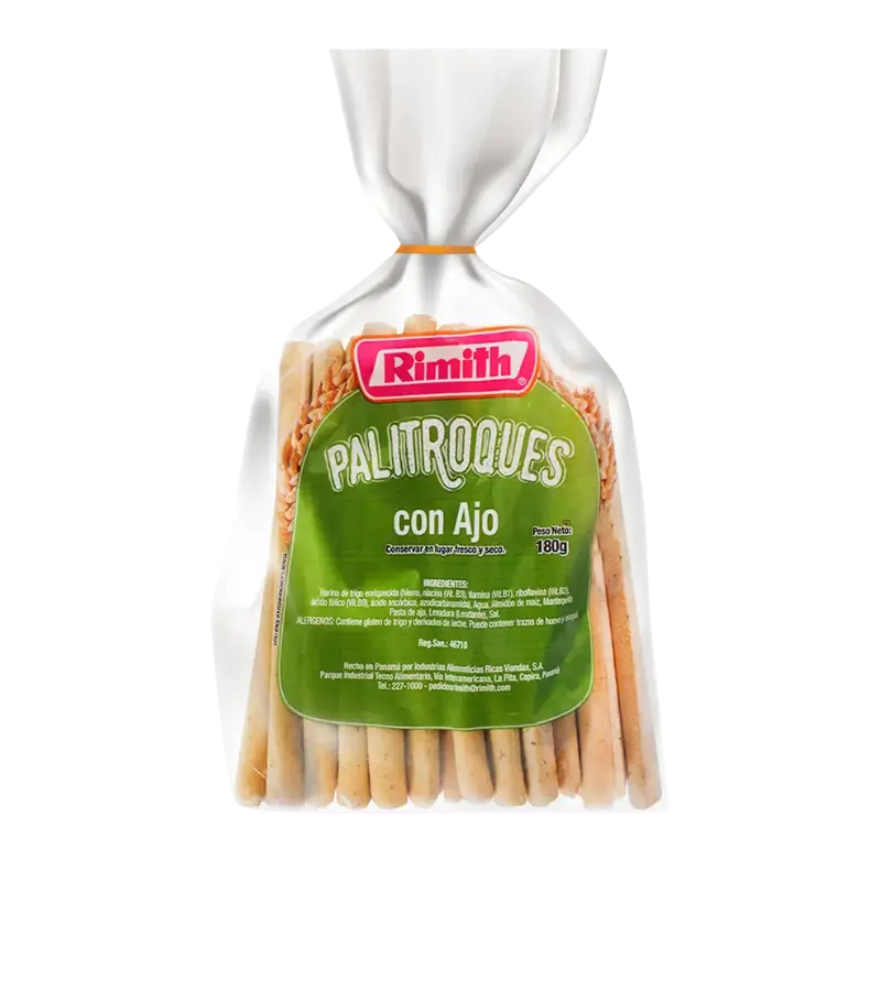 Rimith Garlic Breadsticks 180g – Panamanian Crunch for Dips and Pasta