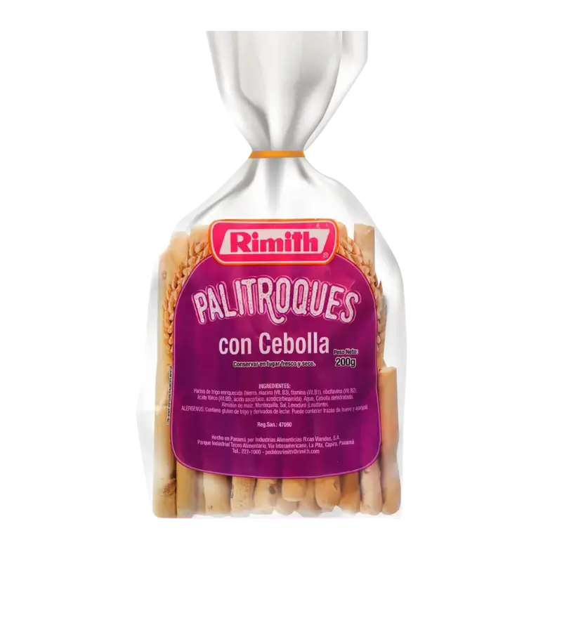 Rimith Onion Breadsticks 200g – Panamanian Savory Snack