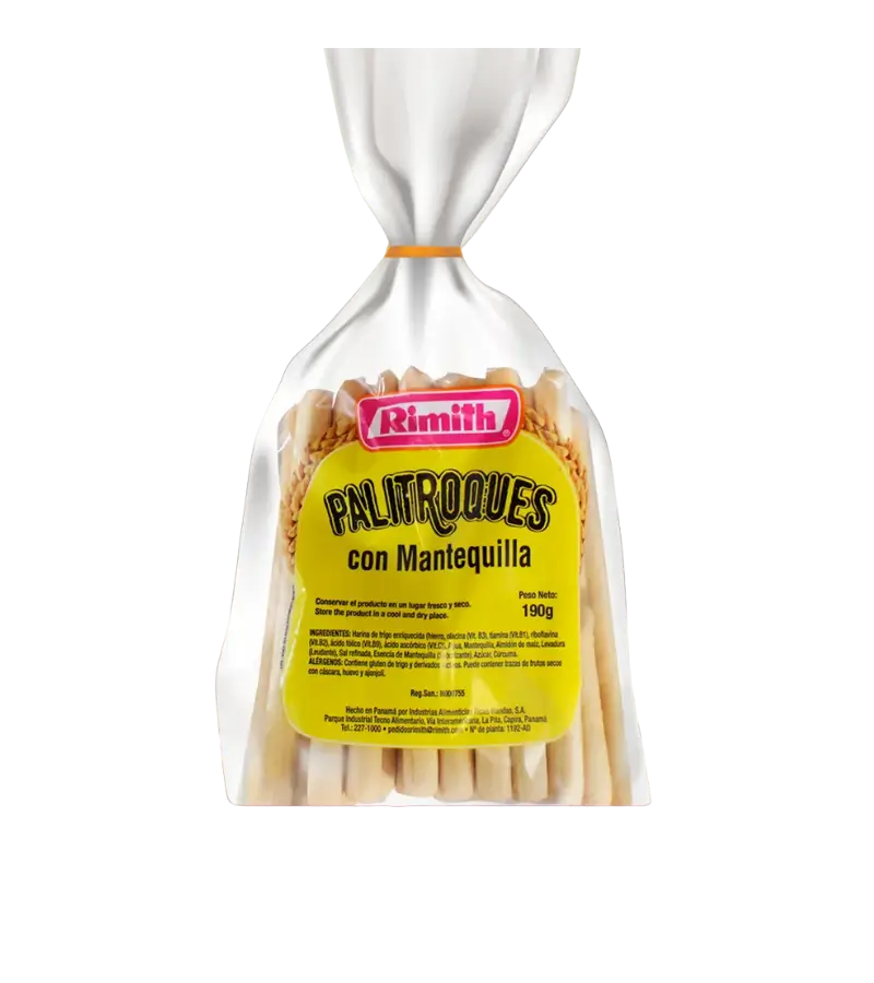 Rimith Butter Breadsticks 190g – Rich, Buttery Panamanian Snack