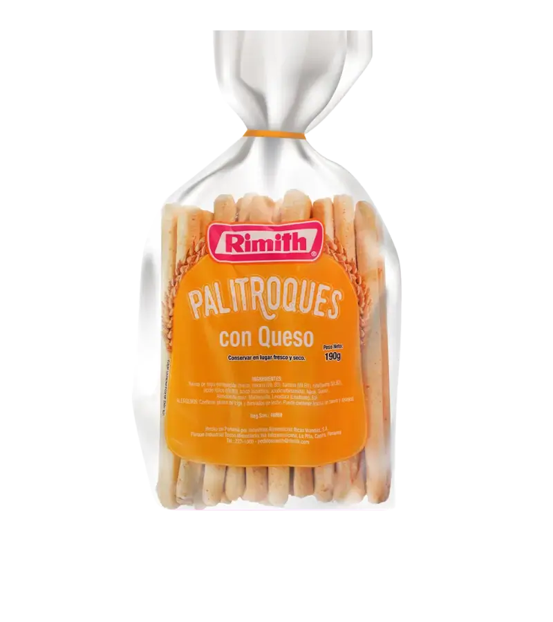 Rimith Cheese Breadsticks 190g – Panamanian Snack for Dips and Boards
