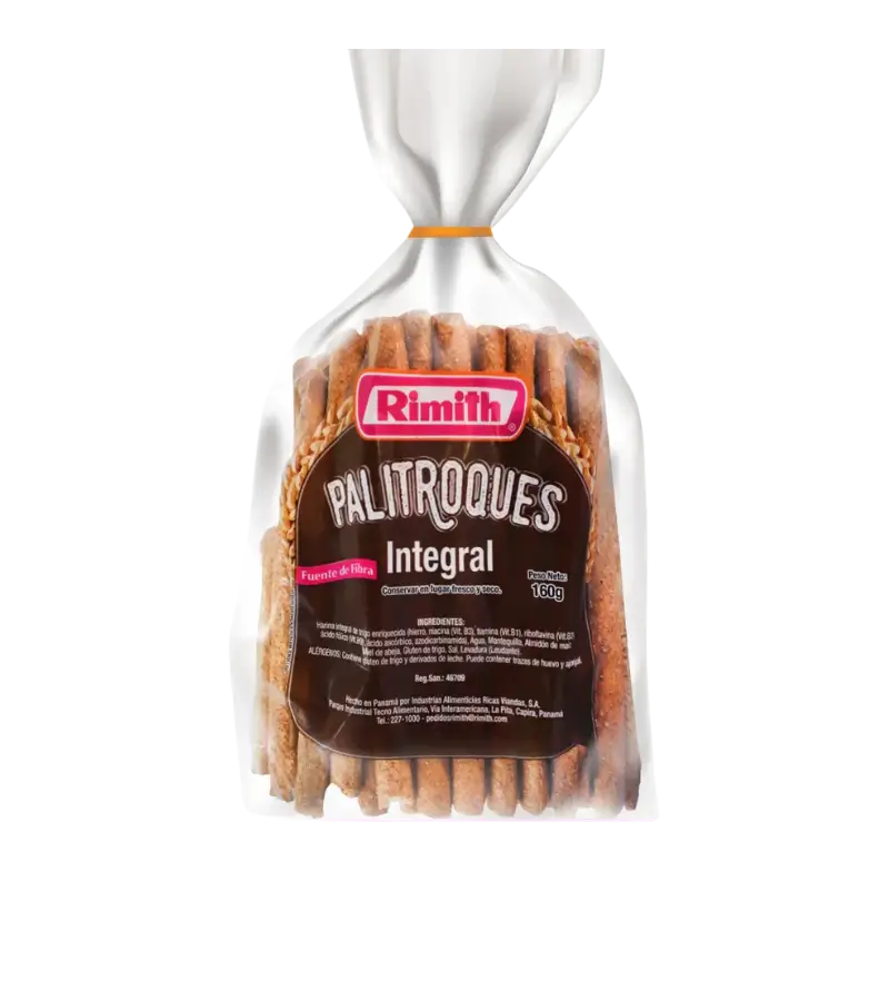 Rimith Whole Wheat Panamanian Breadsticks 160g – High-Fiber Crunch