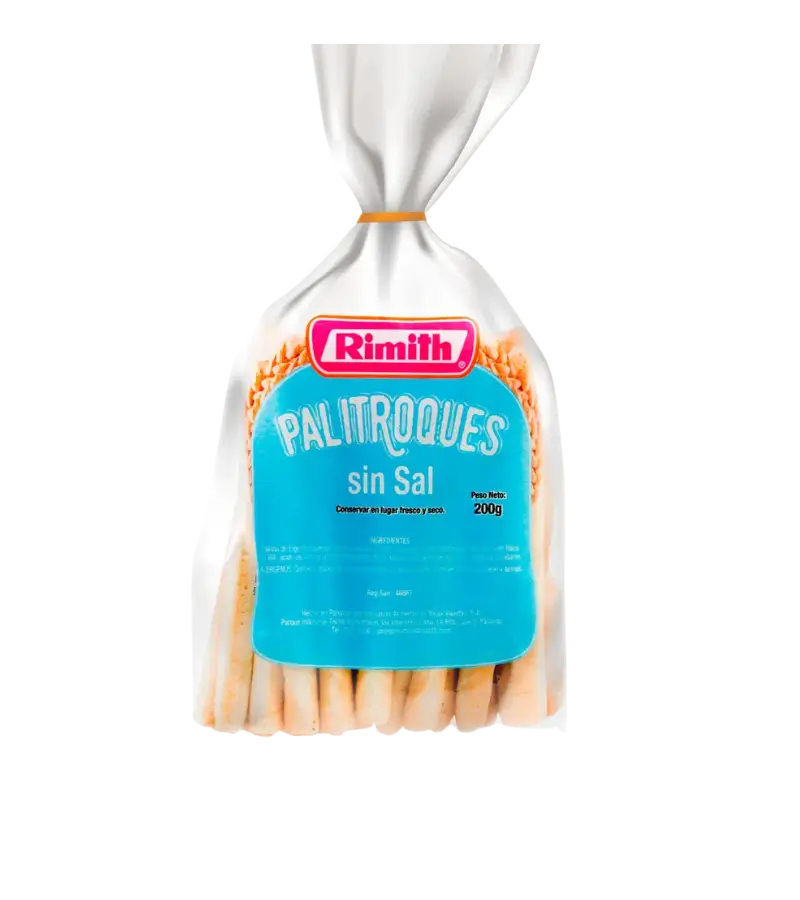 Rimith Unsalted Panamanian Breadsticks 200g – No Salt Added Crunchy Snack