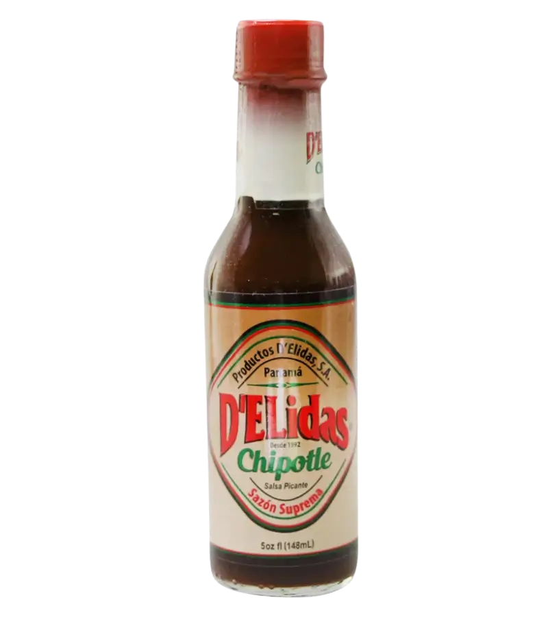 Delidas Chipotle Hot Sauce 5oz – Authentic Panamanian Smoked Flavor
