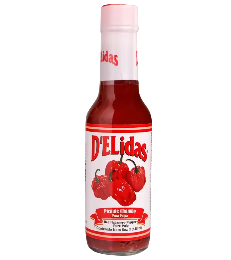 Delidas Pulpy Chombo Habanero Hot Sauce 5oz – Authentic Panamanian Gourmet Flavor