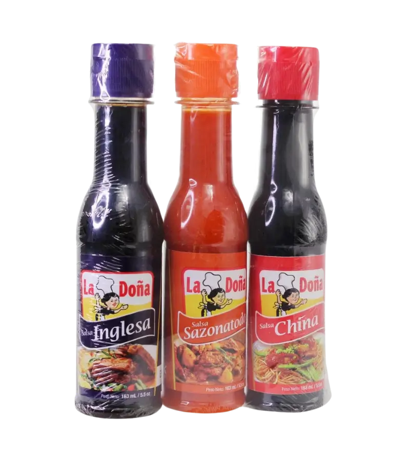 Salsa La Doña China Inglesa Sazonada, Paquete de 3, 5.5 oz