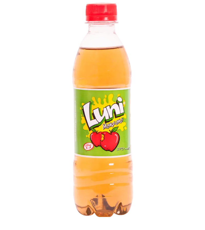 Soda Luni Manzana Bottle 370ml | Crisp Apple Flavored Soft Drink