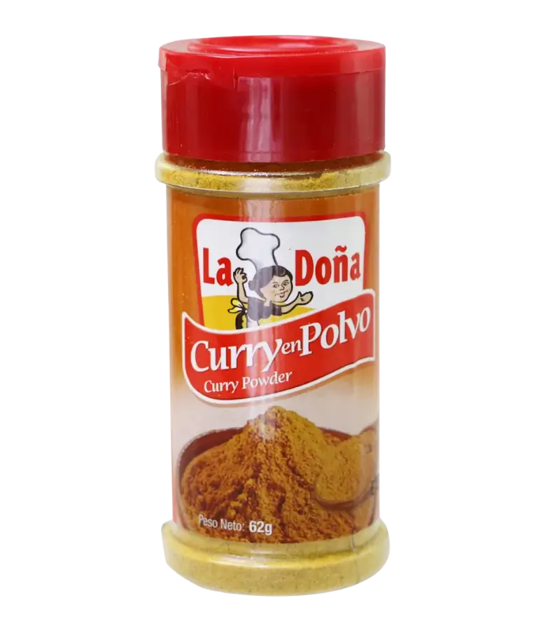 La Doña Curry Powder 62g Bottle – Latin Flavor in Every Sprinkle