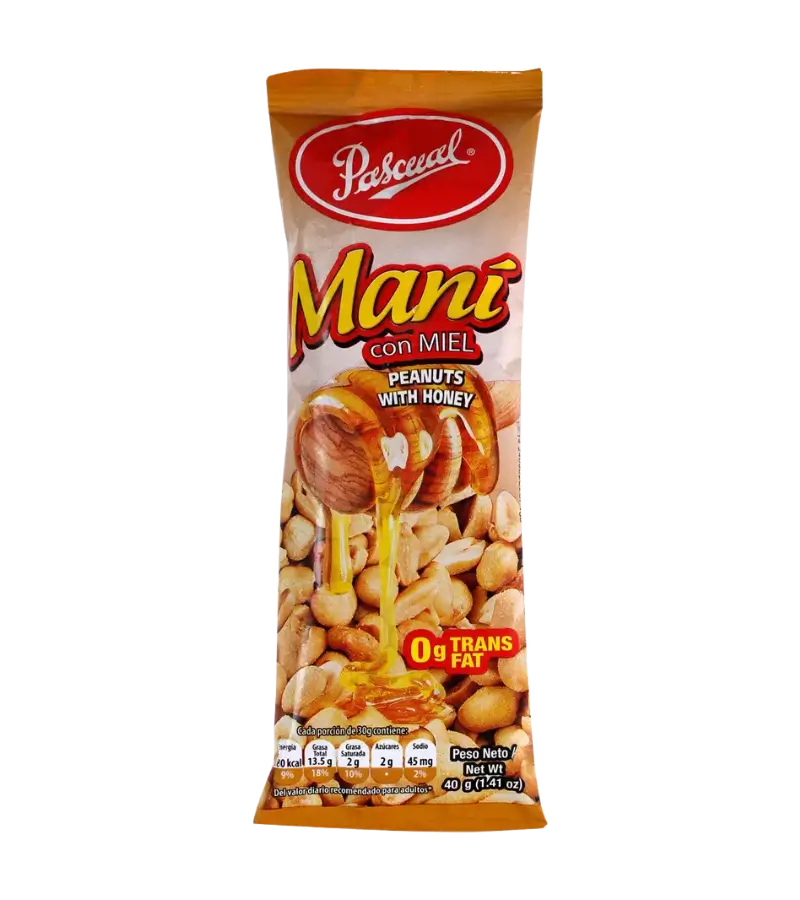 Pascual Peanuts with Honey 40g | Sweet & Crunchy Flavor in Every Bite