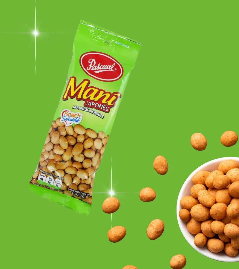 Pascual Japanese Peanuts 40g | Crunchy Coated Snack with a Bold Flavor
