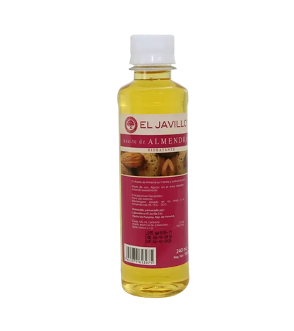Almond Oil El Javillo 240ml – Deep Hydration & Anti-Stretch Mark Care for All Skin Types