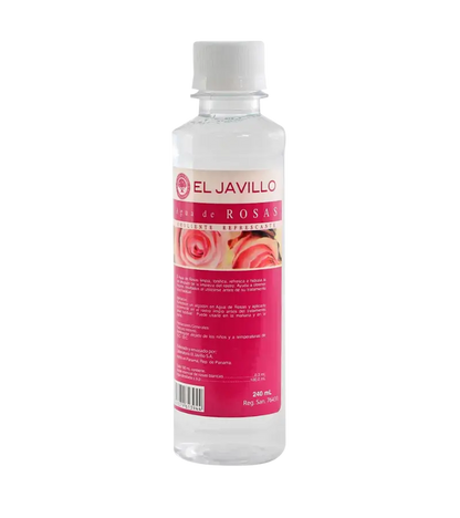 Rose Water El Javillo 240ml – Facial Toner & Natural Hydrating Mist for Skin and Hair