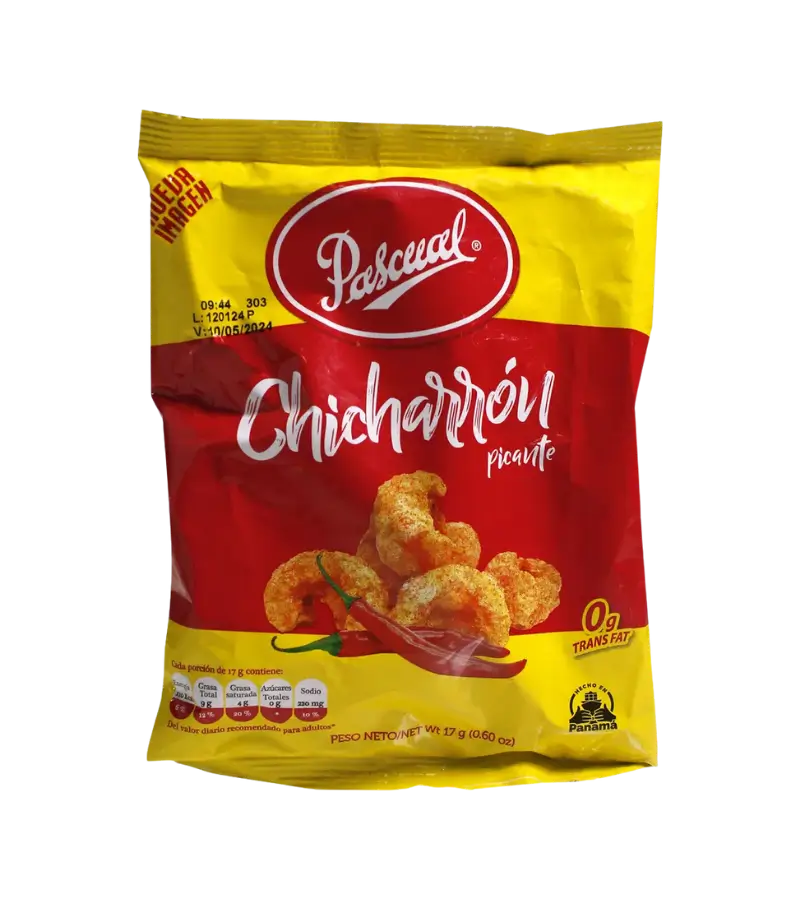 Chicharrón Pascual Crispy Pork Rinds – Natural, Spicy, and Lemon Pepper