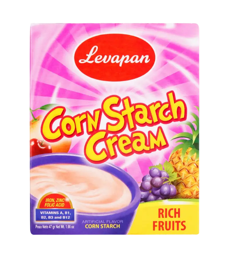Levapan Corn Starch & Corn Starch Cream – 12 Variations (47g Flavors + Corn Starch 75g/380g/760g)