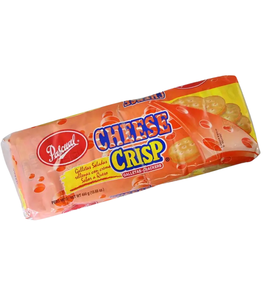 Pascual Crips Cheese Crackers yellow pack of 12 pcs.