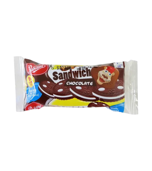 Pascual Sandwich Cookies Chocolate Single Pack | Classic Cream-Filled Cocoa Delight
