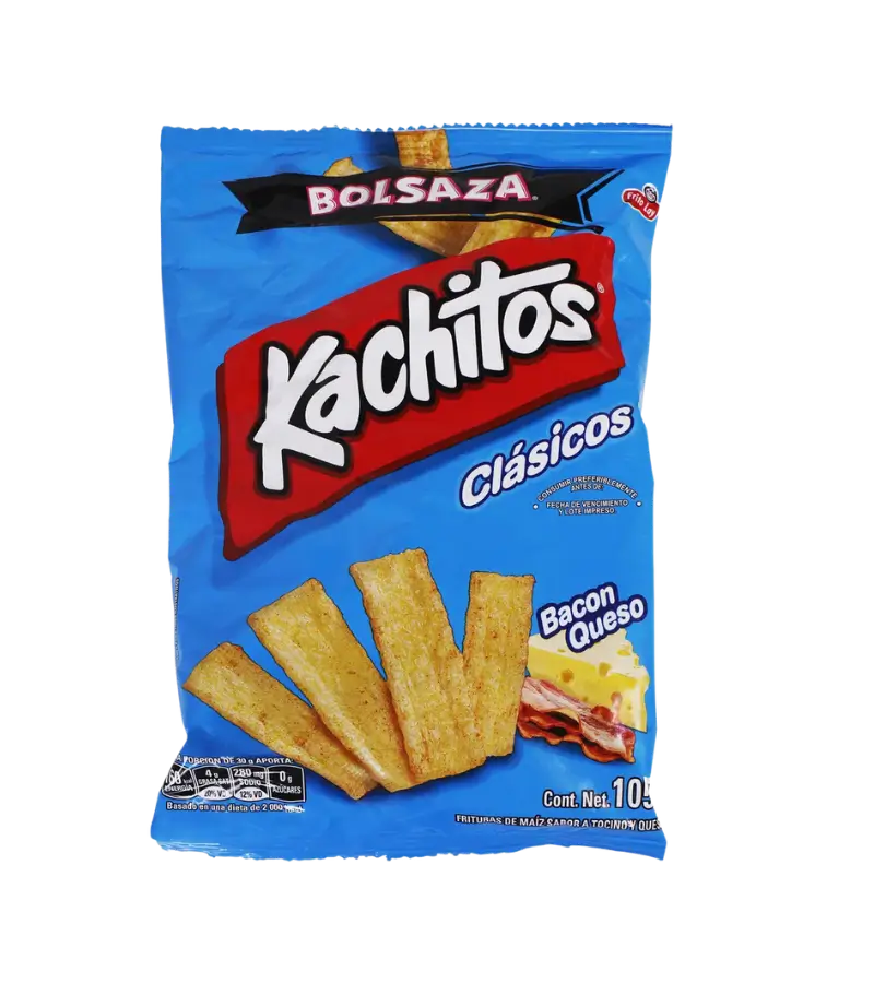 Kachitos Classic Bacon & Cheese Corn Snack 105g – Crunchy Panamanian Chips