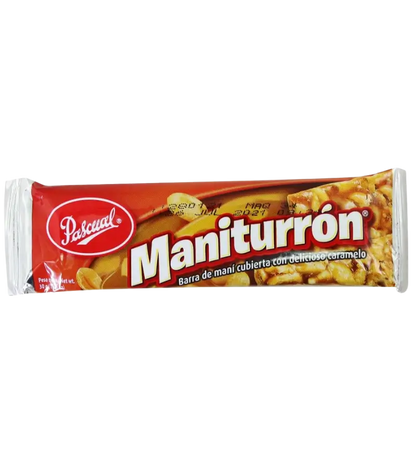 Pascual Maniturrón 30g | Crunchy Peanut Bar with Caramel Coating