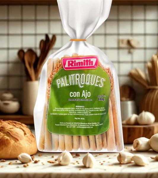 Rimith Garlic Breadsticks 180g – Panamanian Crunch for Dips and Pasta