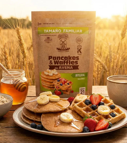 Molino Criollo Oat Pancake and Waffle Mix – Whole Grain 510g | Family Size