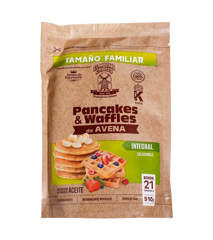 Molino Criollo Oat Pancake and Waffle Mix – Whole Grain 510g | Family Size