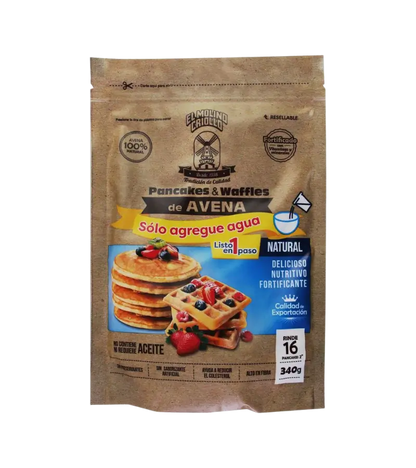 El Molino Criollo Ready-to-Make Oat Pancakes and Waffles 340g | Just Add Water