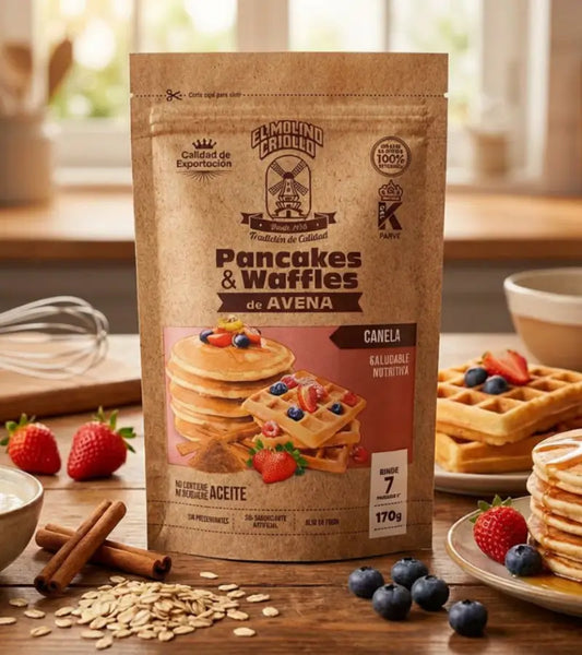 Molino Criollo Oatmeal Pancake and Waffle Mix – Cinnamon Flavor 170g