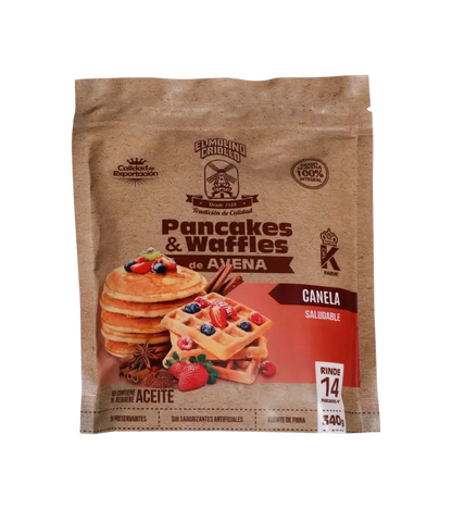 Molino Criollo Oatmeal Pancake and Waffle Mix – Cinnamon Flavor 340g