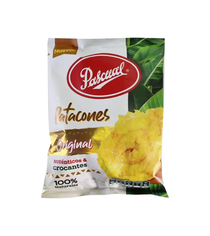 Green Plantain Chips | Pascual Patacones Original 200 g | Natural Snack