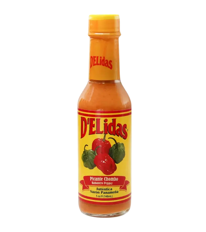 Delidas Panamanian Chombo Habanero Hot Sauce 5oz – Authentic Panamanian Flavor