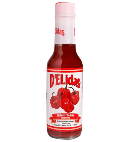 Delidas Pulpy Chombo Habanero Hot Sauce 5oz – Authentic Panamanian Gourmet Flavor