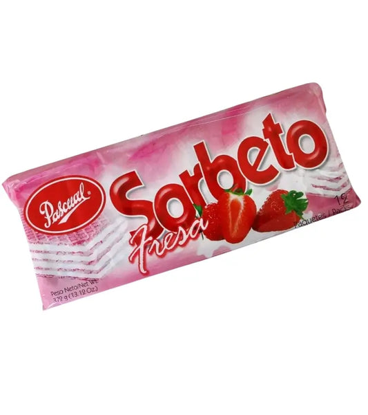 Pascual Strawberry Sorbet Cookies Pack 12 pcs