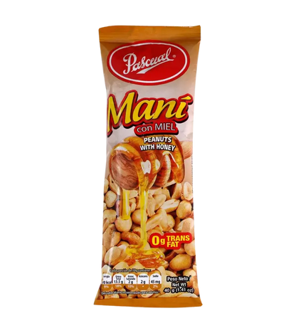 Pascual Peanuts with Honey 40g | Sweet & Crunchy Flavor in Every Bite