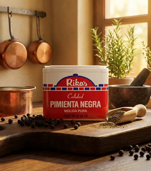 Rika Classic Ground Black Pepper Tin 28g