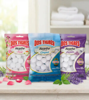 Camphor (Mothballs) Dos Tigre Aroma Original Floral and Lavender Domestic Use