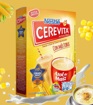 Cerevita Atol de Maíz Nestlé 300g | Instant Corn Cereal Beverage with More Fiber