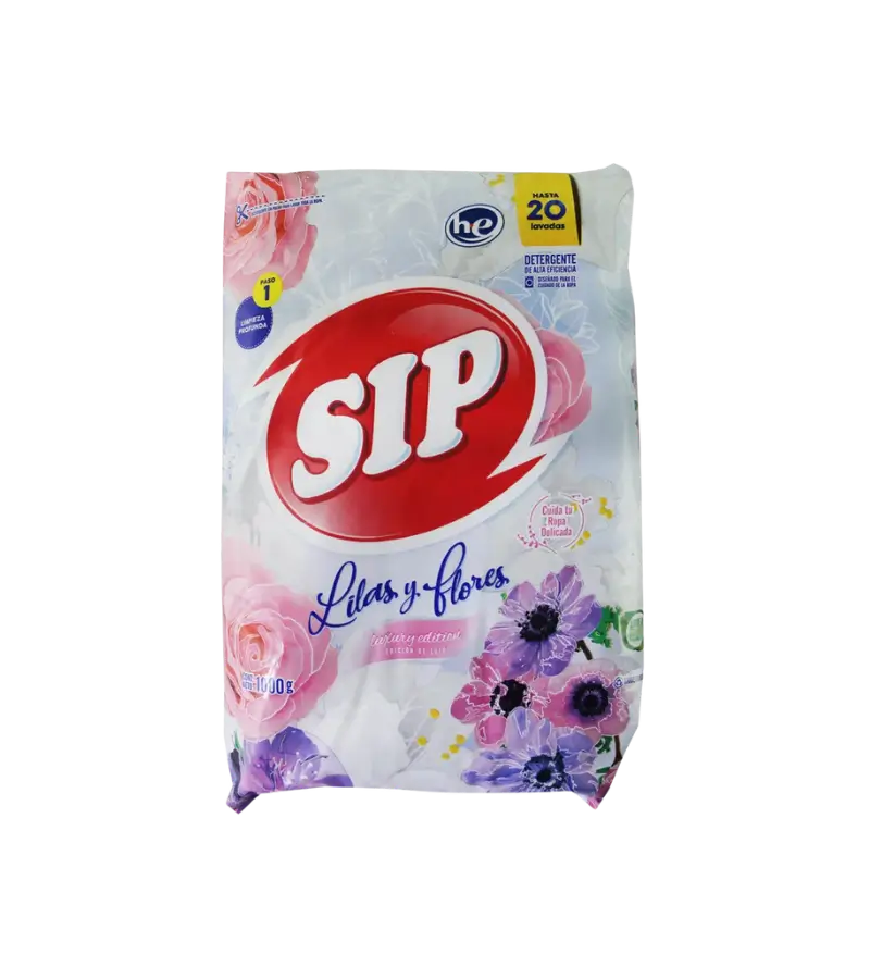 Sip Lilac and Flowers Powder Detergent 1kg - Image 2
