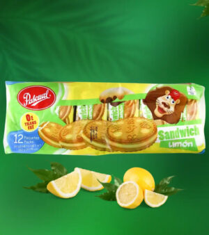 Pascual Sandwich Cookies Lemon 12-Pack | Refreshing Citrus Snack