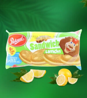 Pascual Sandwich Cookies Lemon Single Pack | Zesty Cream-Filled Snack