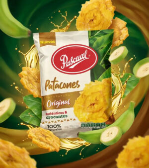 Green Plantain Chips | Pascual Patacones Original 200 g | Natural Snack
