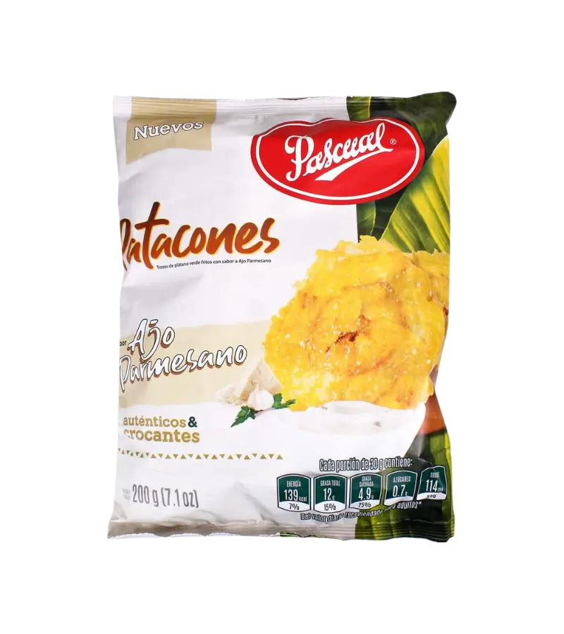 Gourmet Garlic Parmesan Chips | Pascual Patacones Ajo Parmesano 200g | Premium Plantain Snack - Image 6