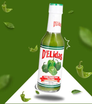 Delidas Green Pulpy Chombo Habanero Hot Sauce 5oz – Authentic Panamanian Fresh Flavor